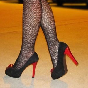 STUART WEITZMAN Suede Peep Toe Pumps